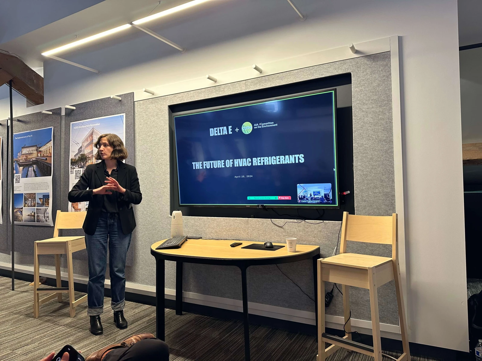 Andi_presenting_at_AIA_COTE_Earth_Day_Slam