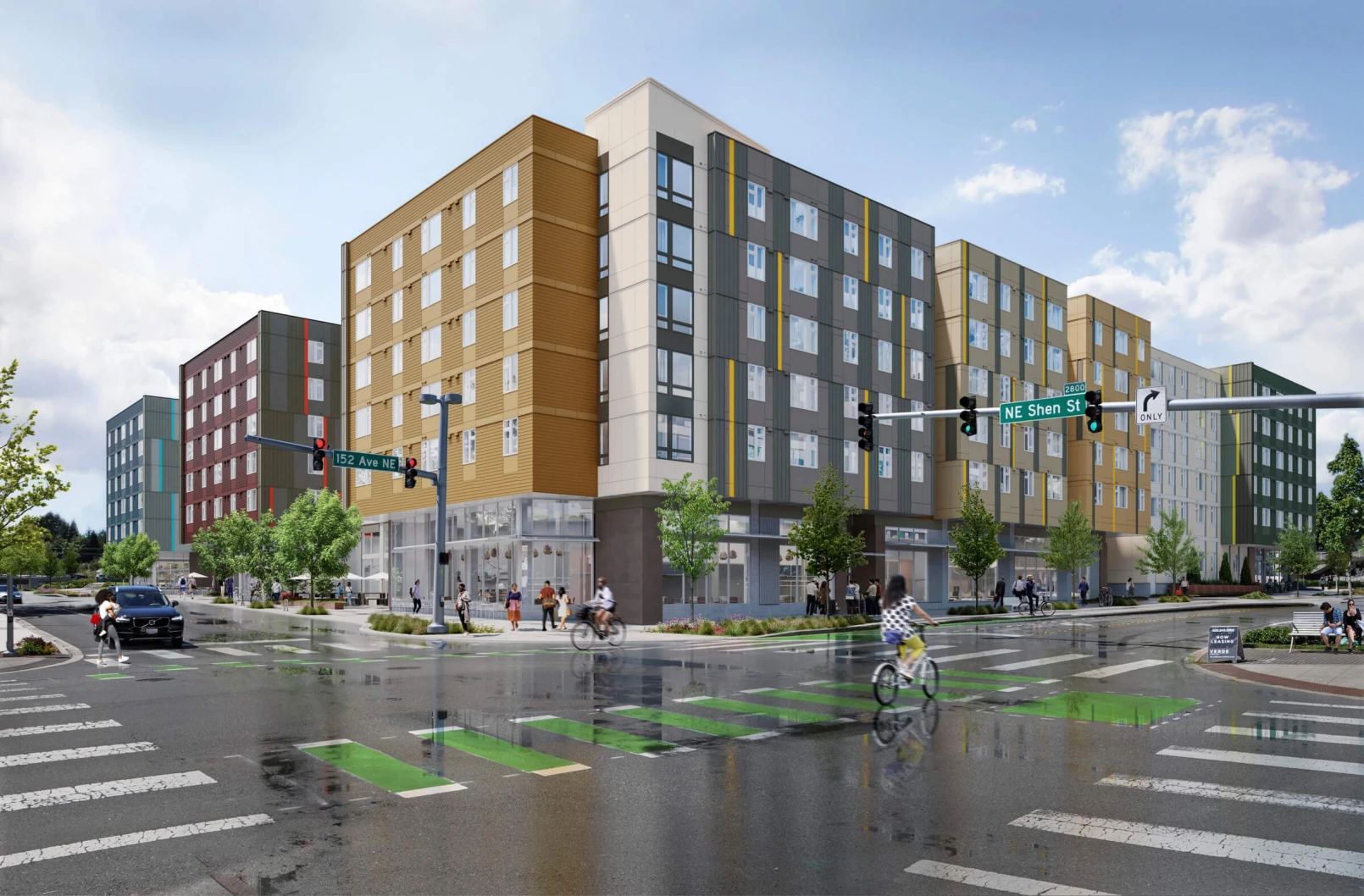 Bellwether - Overlake Village TOD_0099650.00.0_Render Ext Corner NE Shen St_mr